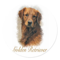 Golden Retriever Art Gifts stickers