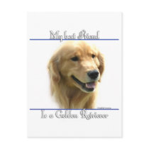 Golden Retriever Best Friend 2 postcards