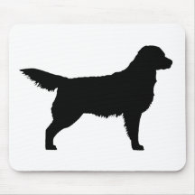 Golden Retriever (black) Mouse Mat