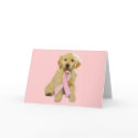 Golden Retriever Breast Cancer Greeting Card by normagolden Golden Retriever Breast Cancer Greeting Card