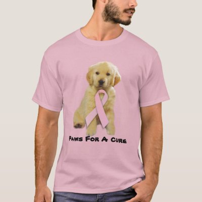Golden Retriever Breast Cancer Unisex T-Shirt