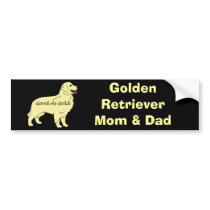 Golden Retriever Bumper Sticker bumper stickers