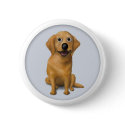 Golden Retriever Button by cartoondogs Golden Retriever Button