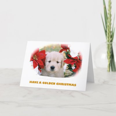 Golden Retriever Christmas Card