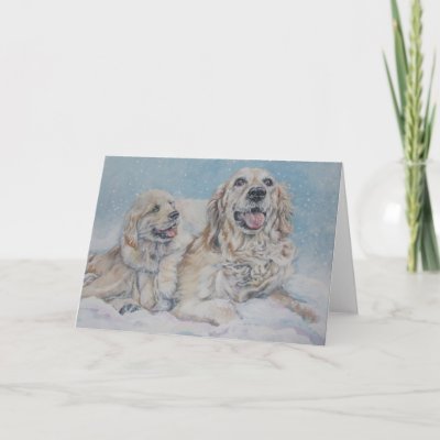 Golden Retriever Christmas Card