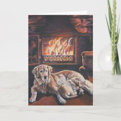 Golden Retriever Christmas Card