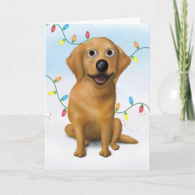 Golden Retriever Christmas cards