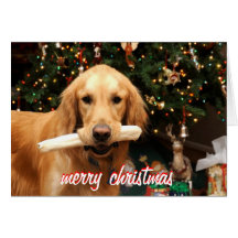 Golden Retriever Christmas Card