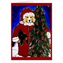 Golden Retriever Christmas Card