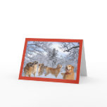 Golden Retriever Christmas Card Family