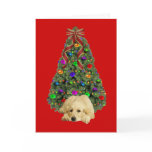 Golden Retriever Christmas Card Tree