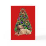 Golden Retriever Christmas Card Tree