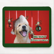 Golden Retriever Christmas Cards Gifts mousepads