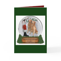 Golden Retriever Christmas Gifts cards