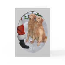 Golden Retriever Christmas Gifts cards