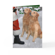 Golden Retriever Christmas Gifts cards