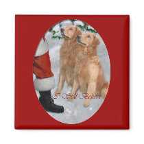 Golden Retriever Christmas Gifts magnets