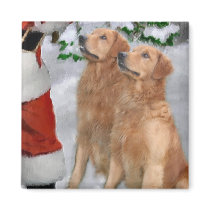 Golden Retriever Christmas Gifts magnets