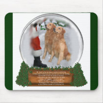 Golden Retriever Christmas Gifts mousepads