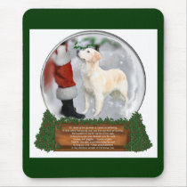 Golden Retriever Christmas Gifts mousepads