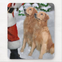 Golden Retriever Christmas Gifts mousepads