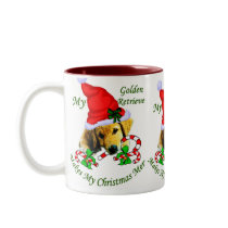 Golden Retriever Christmas Gifts mugs