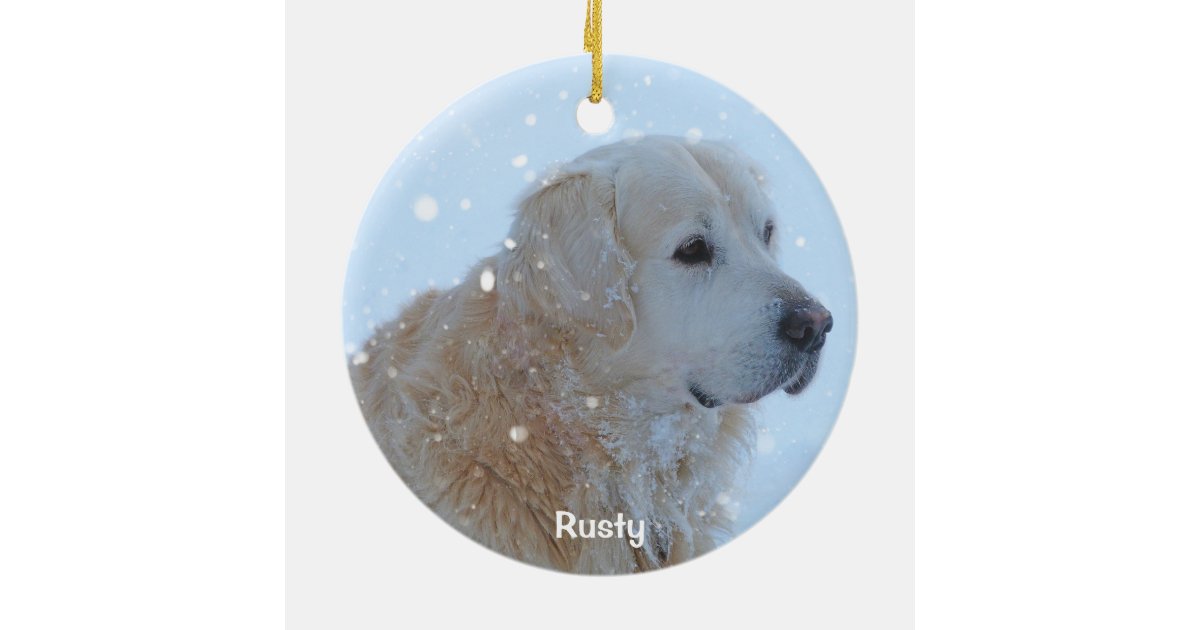 golden retriever christmas ornament custom photo zazzle golden retriever christmas ornament custom photo zazzle