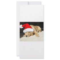 Golden Retriever Christmas Personalized Rack Card