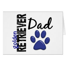 Golden Retriever Dad 2 Cards