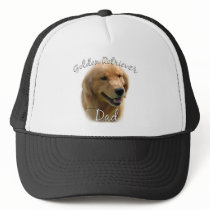 Golden Retriever Dad 2 hats