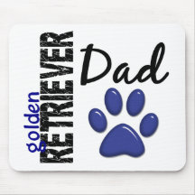Golden Retriever Dad 2 Mouse Pad