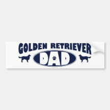 Golden Retriever Dad Bumper Sticker