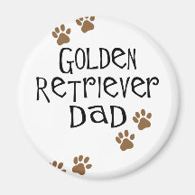 Golden Retriever Dad Fridge Magnets