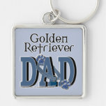 Golden Retriever DAD Key Chain