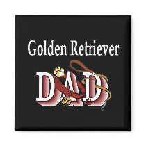 golden retriever dad Magnet magnets