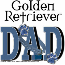 Golden Retriever DAD Acrylic Cut Out
