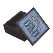 Golden Retriever DAD Premium Keepsake Box