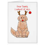 Golden Retriever Dear Santa