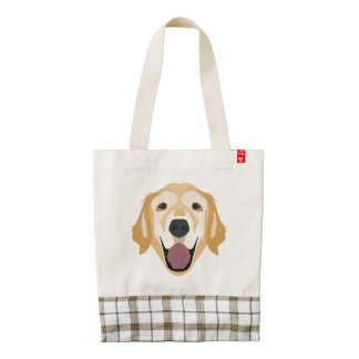 Golden retriever del ejemplo bolsa tote zazzle HEART