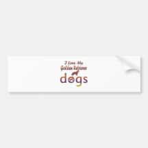 Golden Retriever designs Bumper Stickers