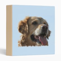 Golden Retriever Dog Binder