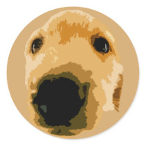 GOLDEN RETRIEVER DOG BROWN stickers