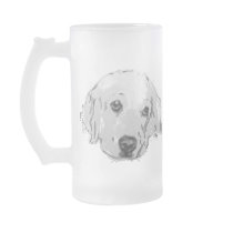 Golden Retriever Dog Frosted Mug by BartzPeterson Golden Retriever Dog Frosted Mug