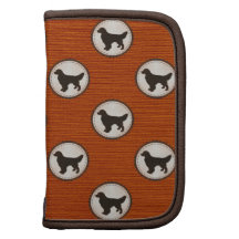 Golden Retriever Dog Medallion Pattern Folio Planners
