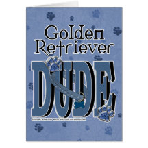 Golden Retriever DUDE Cards