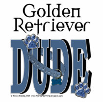 Golden Retriever DUDE Cut Out