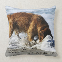 Golden Retriever EVERYBODY STOP! I Lost My Contact Pillows