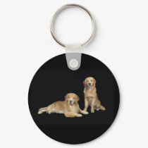 Golden Retriever Father and Son Keychain by normagolden Golden Retriever Father and Son Keychain