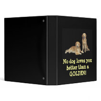 Golden Retriever Father & Son Binder
