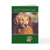 Golden Retriever Father's Day Card